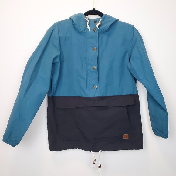 Kavu Jackets & Blazers - KAVU Lark Womens Rain Jacket - Water Resistant Blue Green Medium